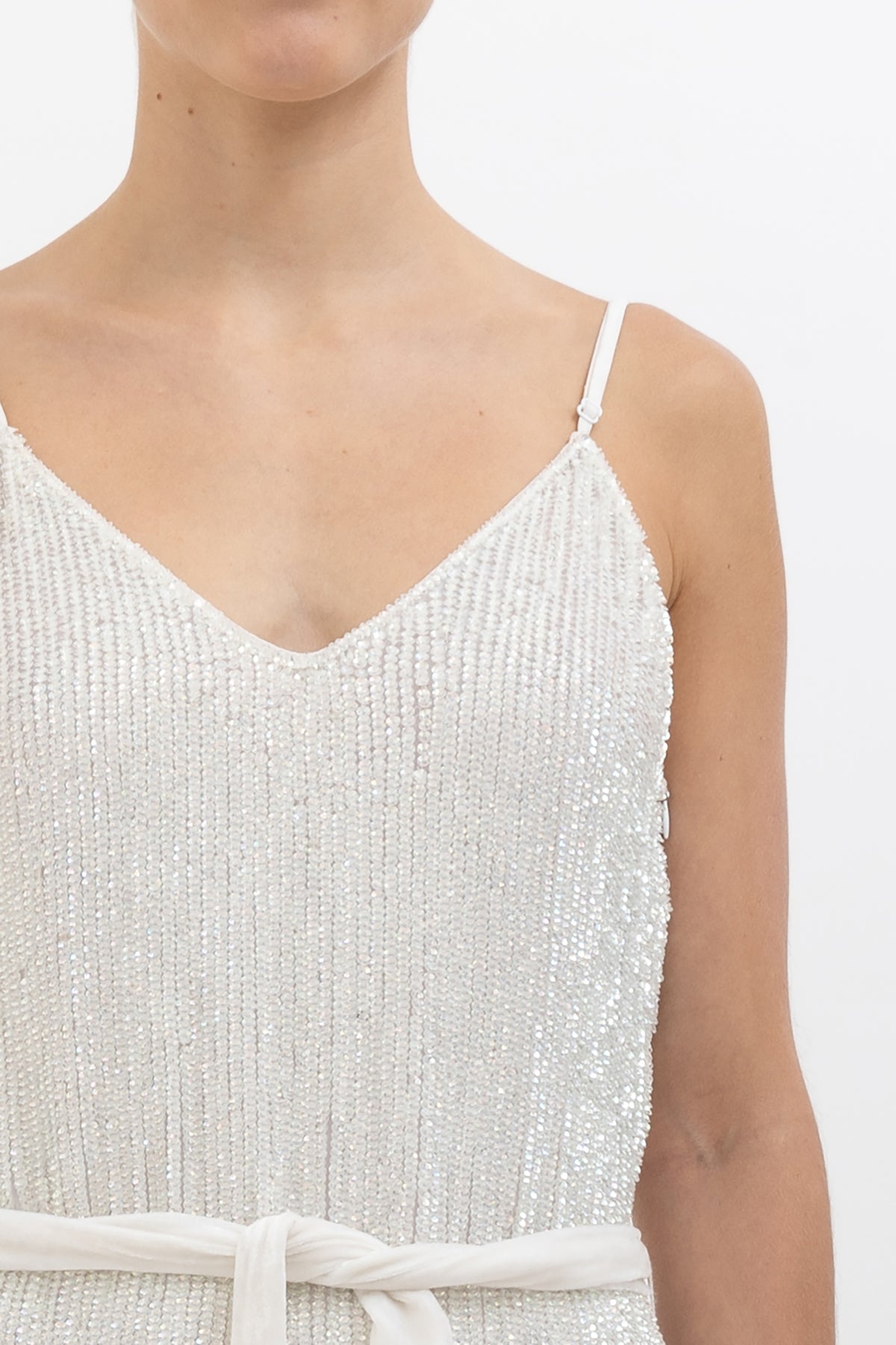 Rebecca Sequin Slip Gown