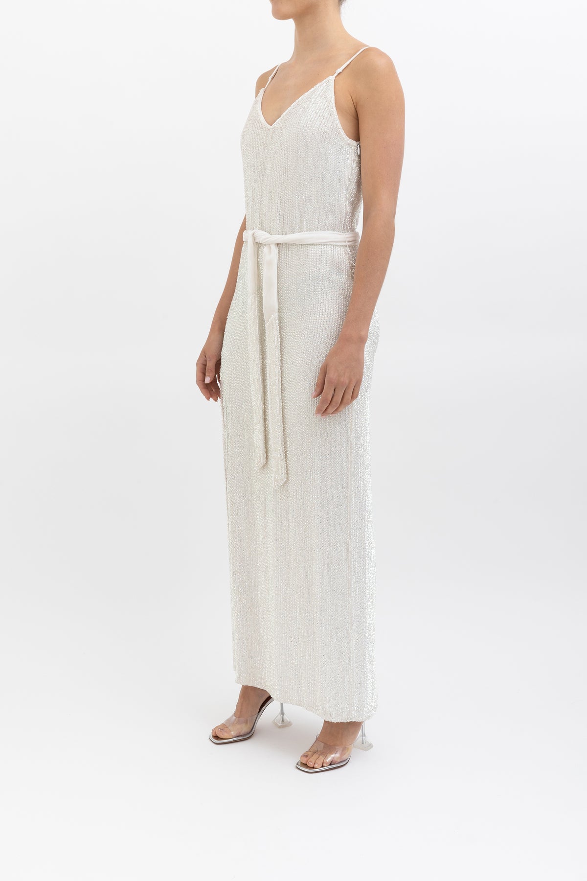 Rebecca Sequin Slip Gown