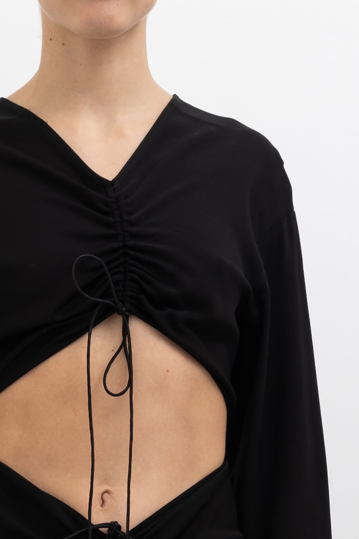 Ruched Shirt Dress