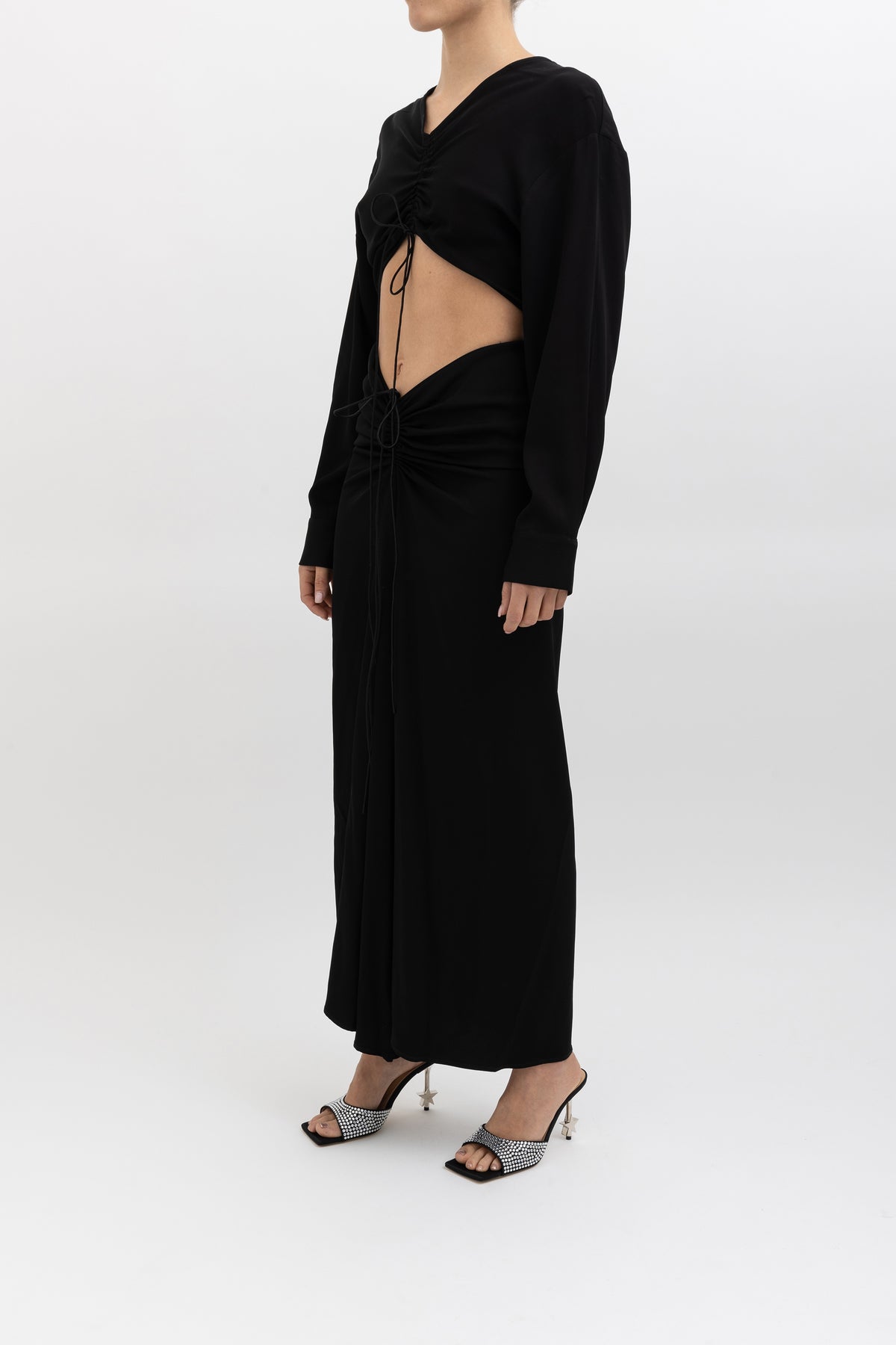 Ruched Shirt Dress