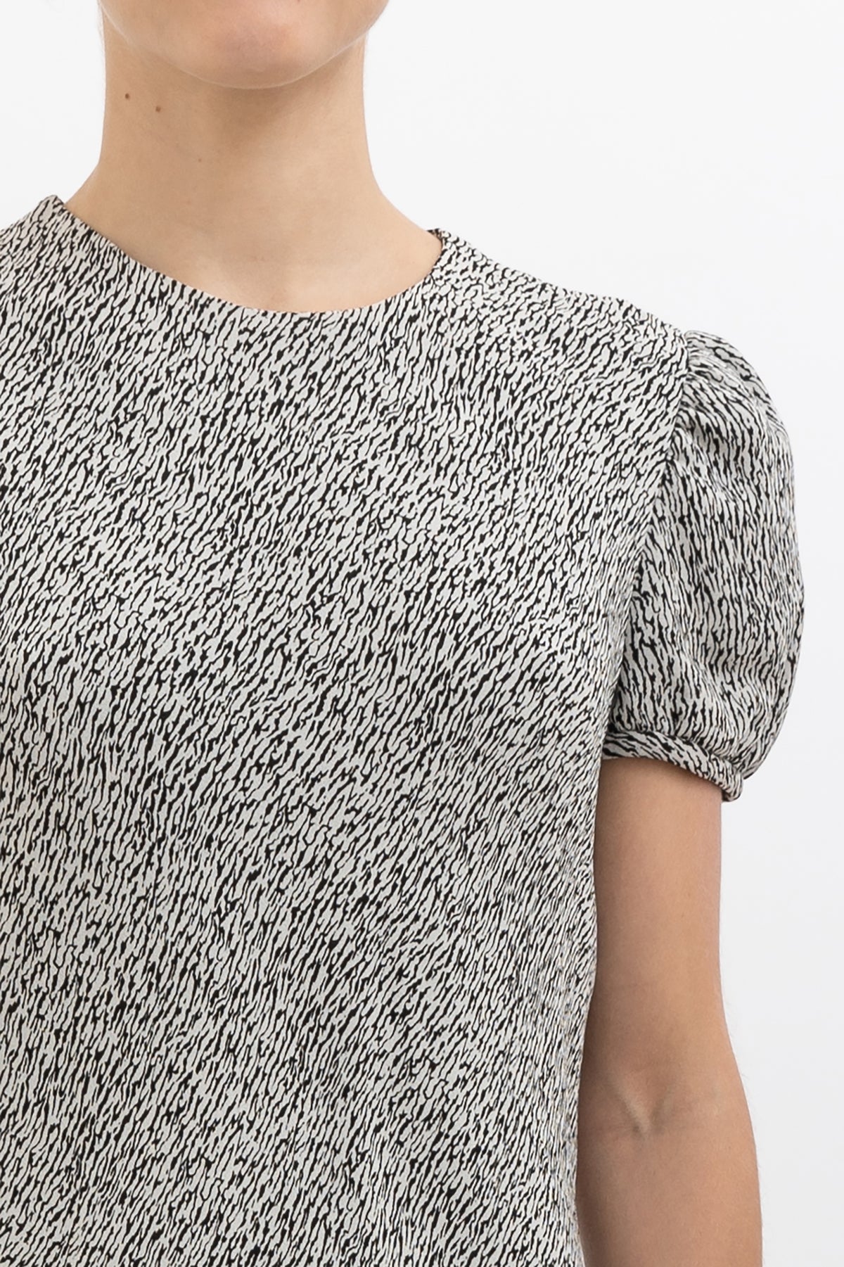 Fine Print Mini Dress