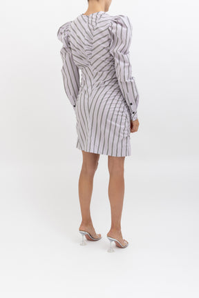 Stripe Long Sleeve Dress