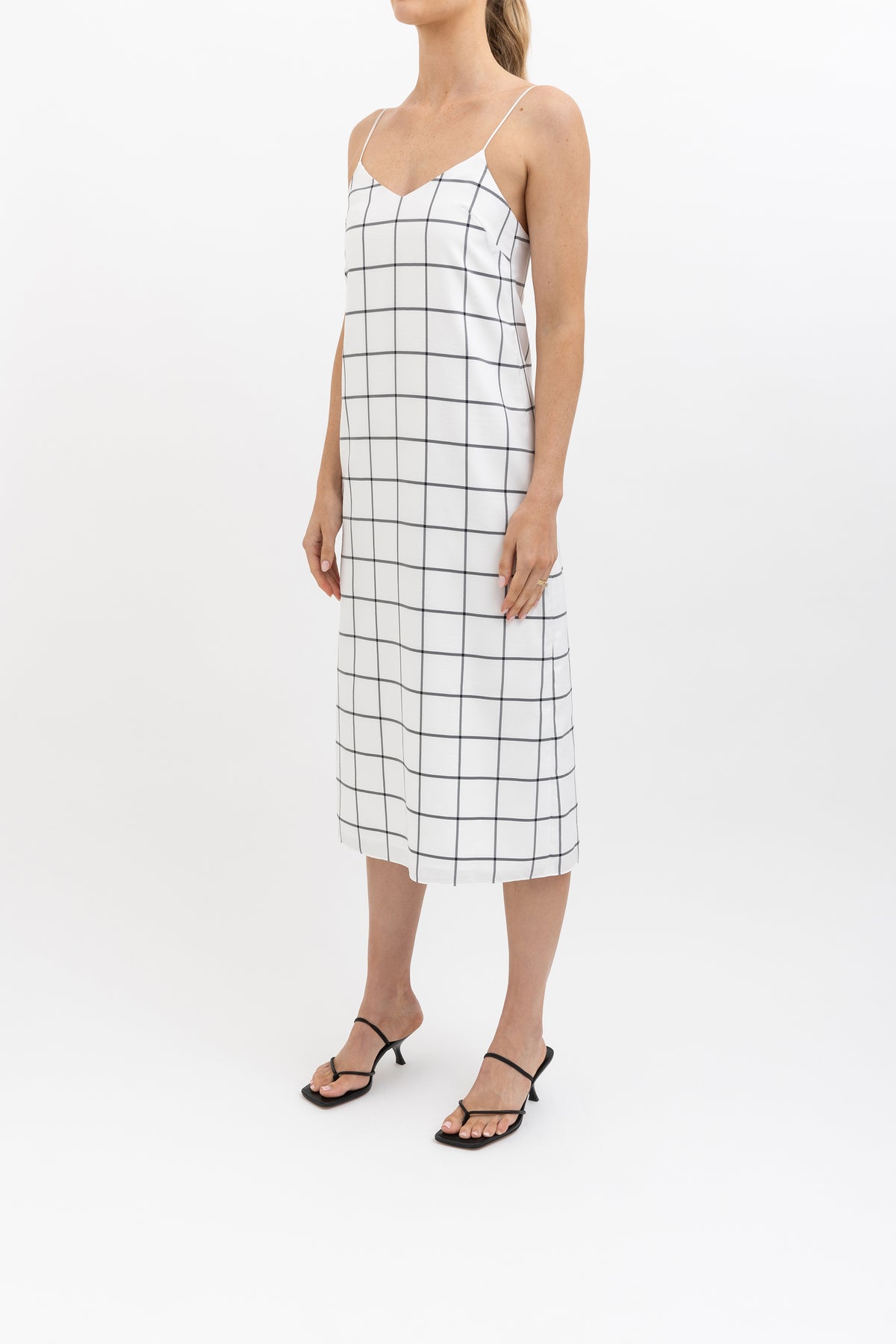 Checkered Slip Dress