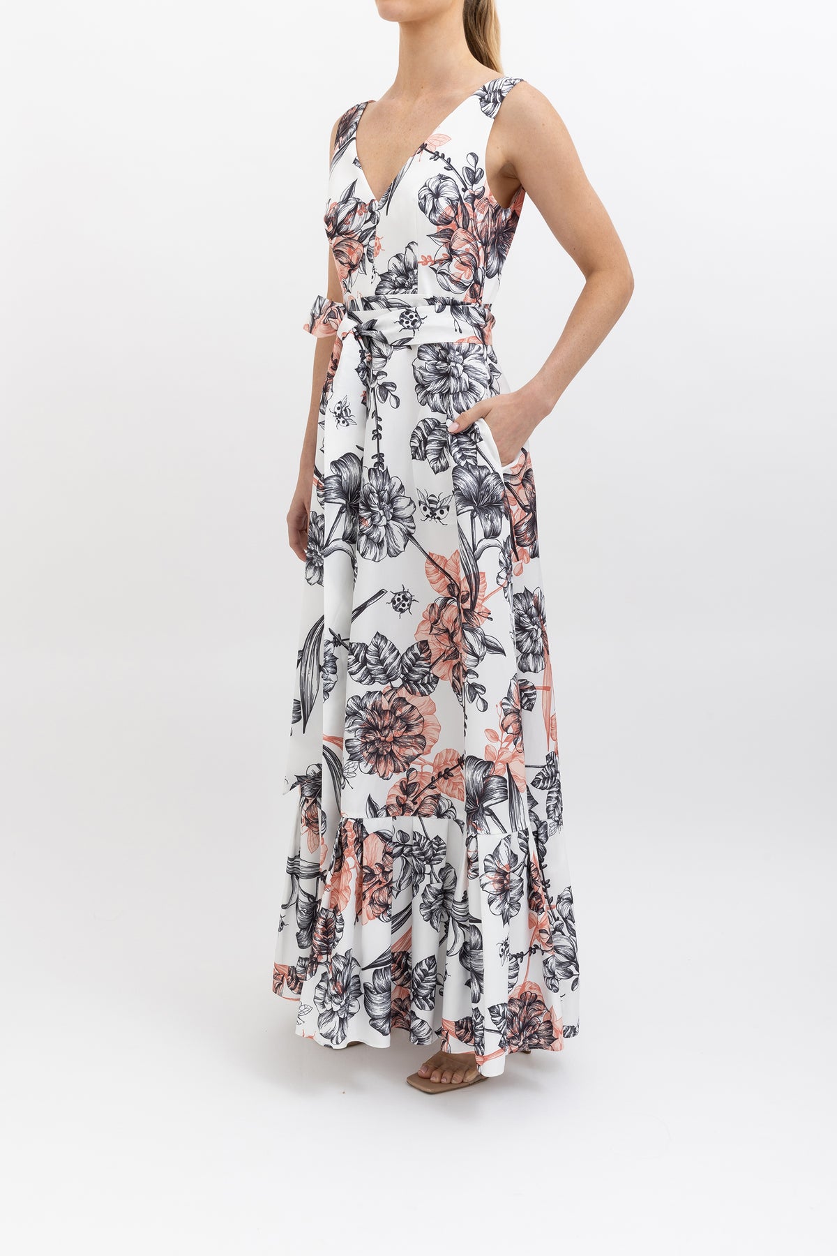 Elodie V-Neck Maxi Dress