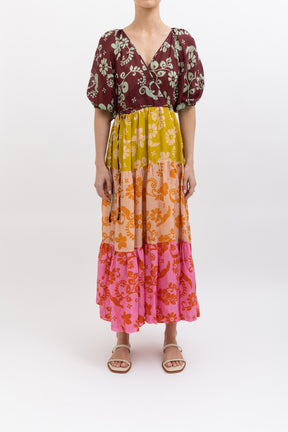 Luis Wrap Midi Dress