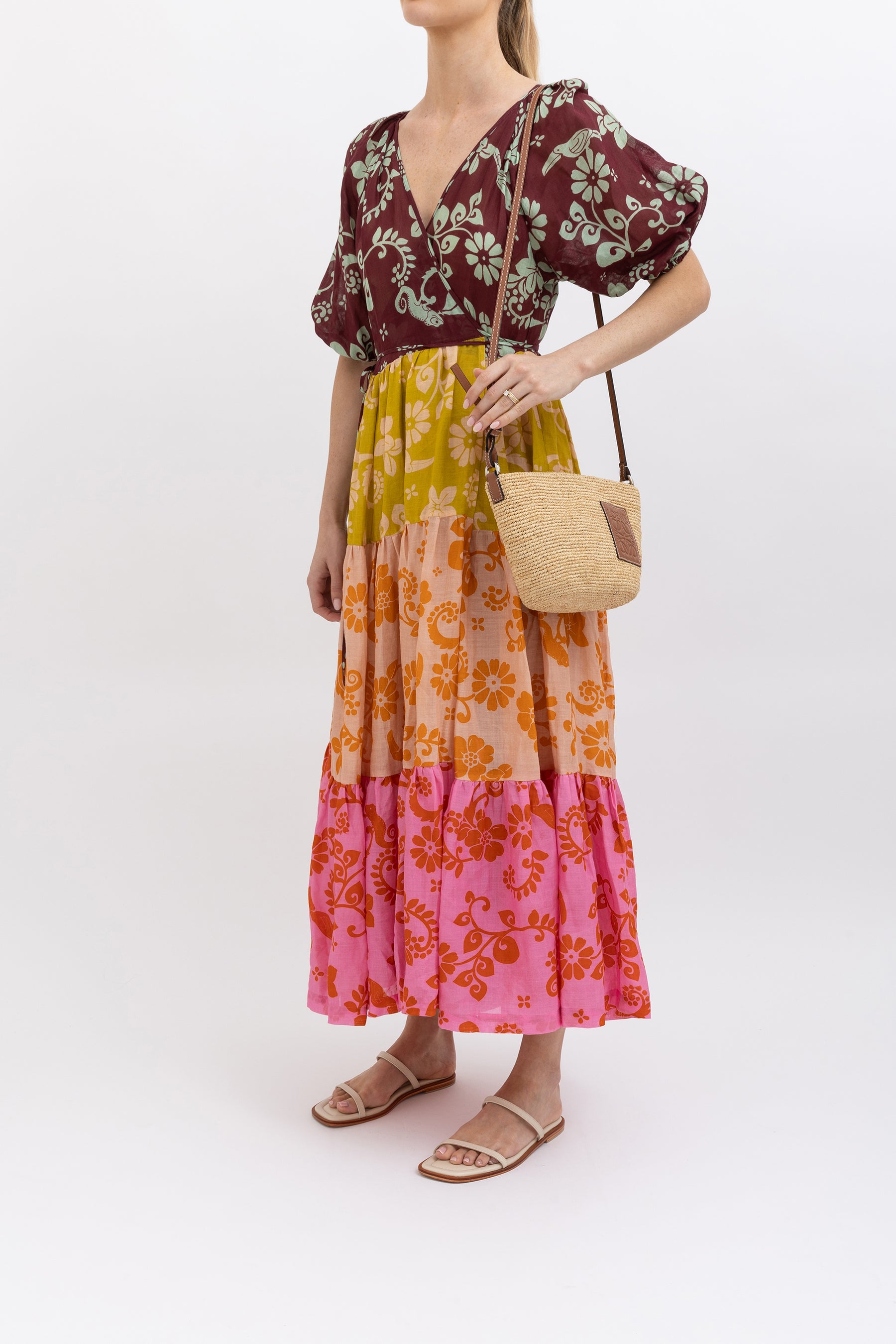 Luis Wrap Midi Dress