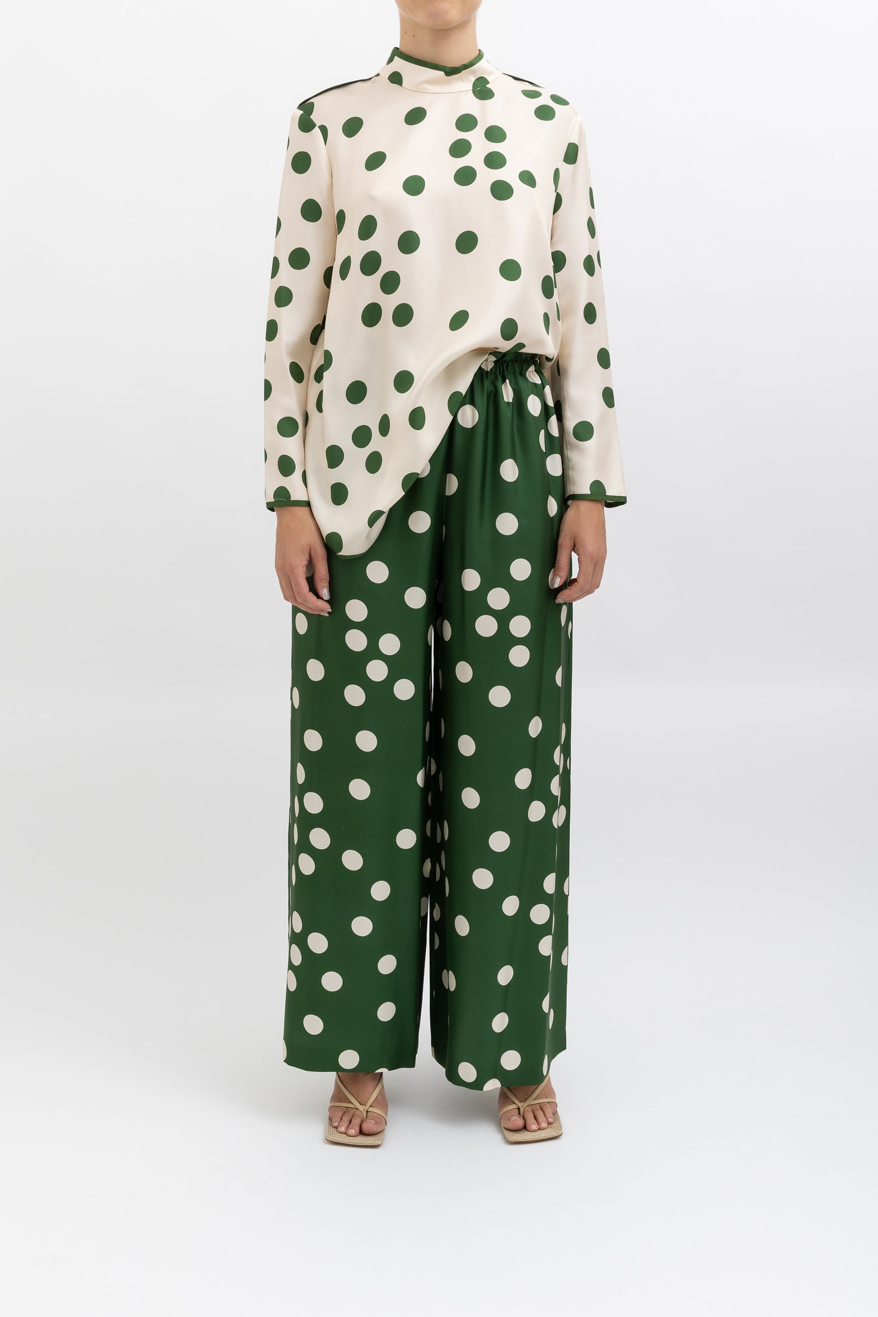 Polka Dot Silk Set