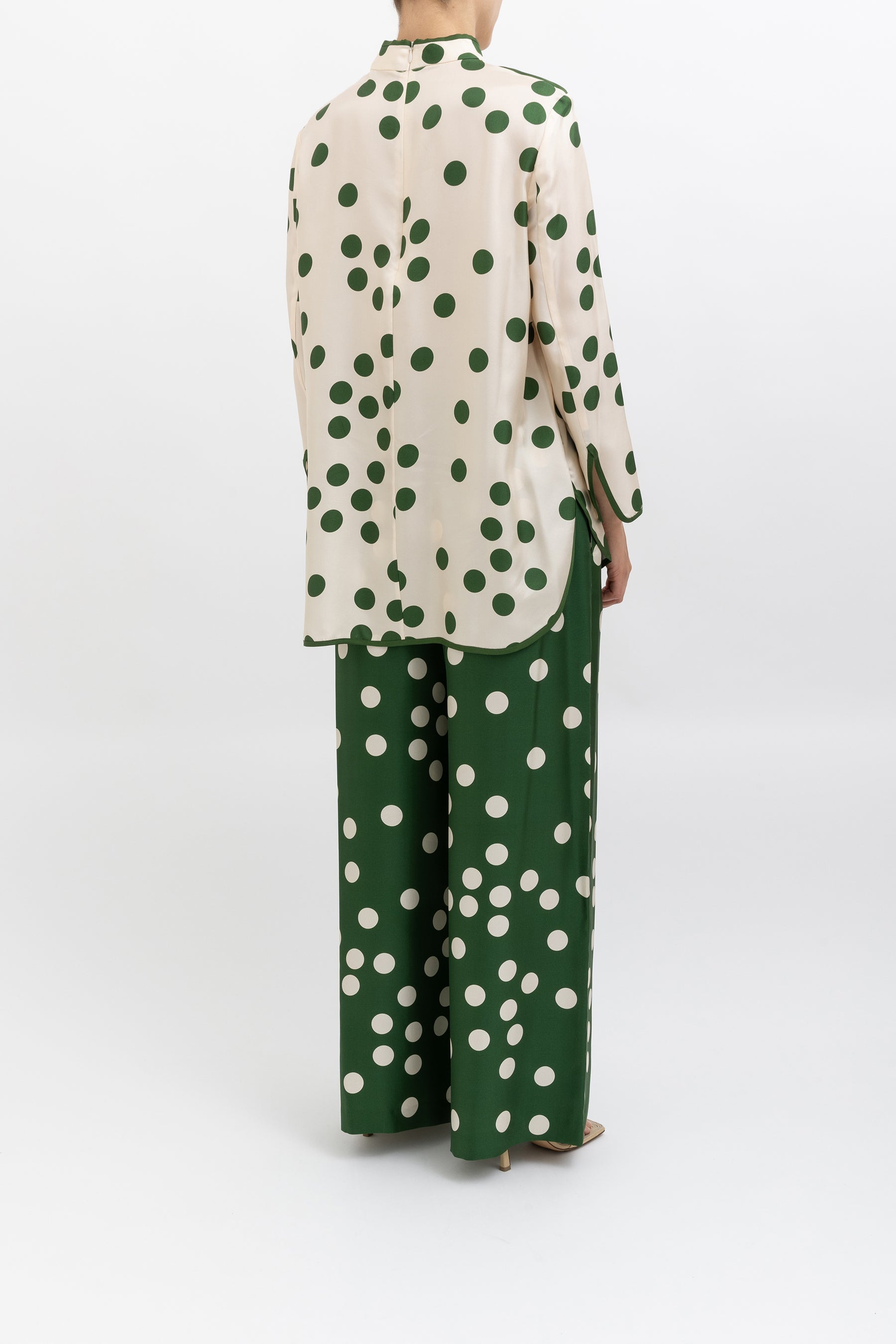 Polka Dot Silk Set
