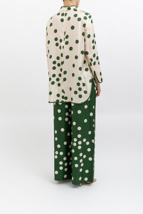 Polka Dot Silk Set