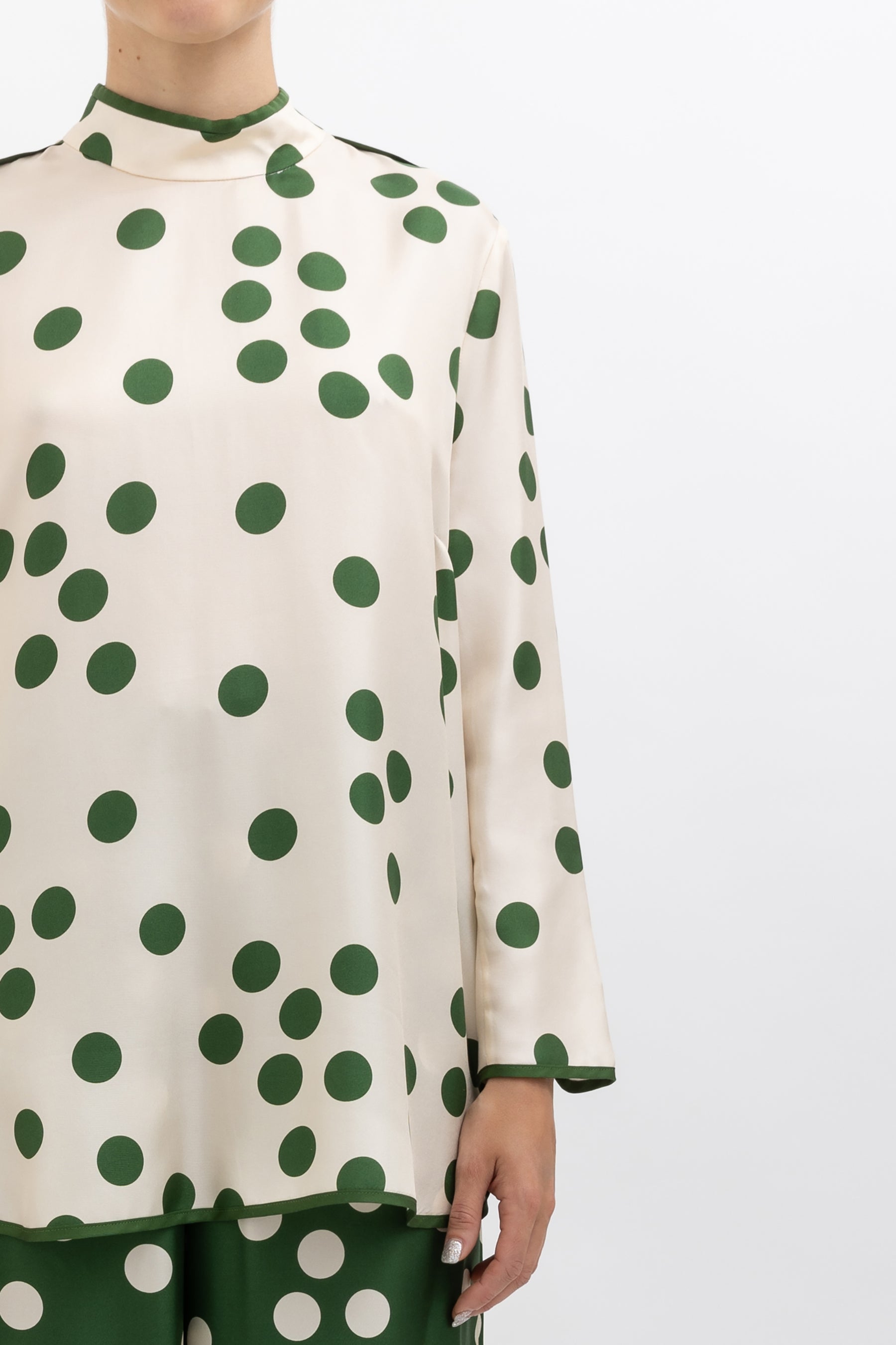 Polka Dot Silk Set