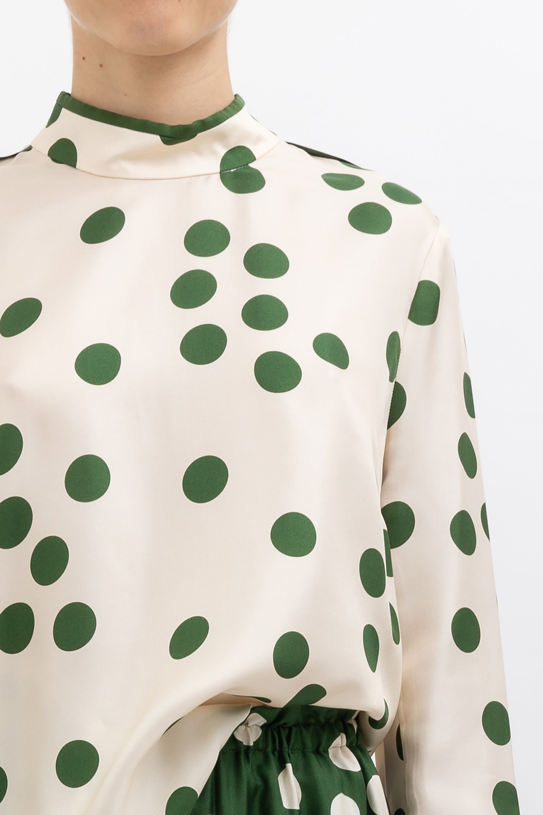 Polka Dot Silk Set