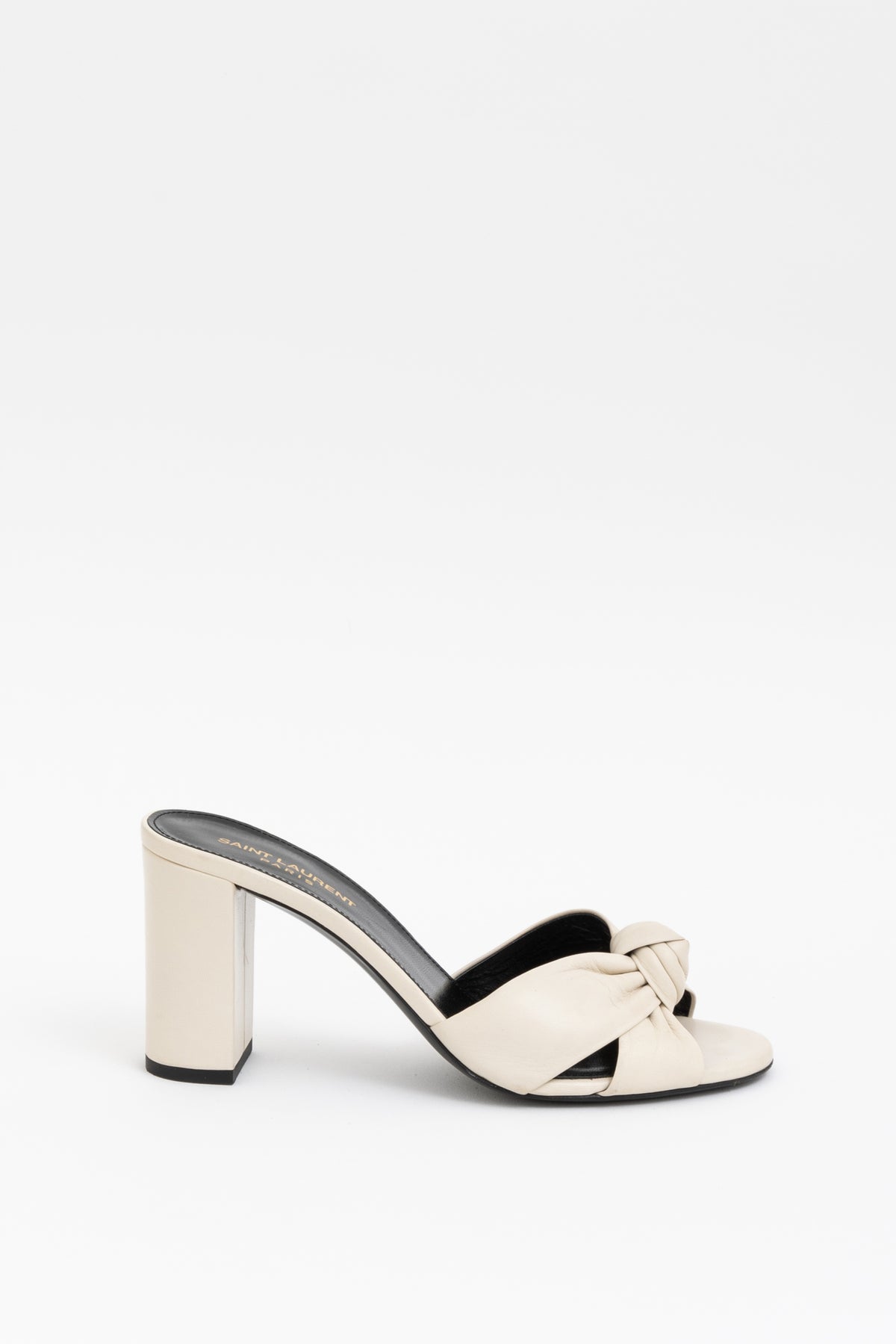 Bianca Knotted Leather Mules
