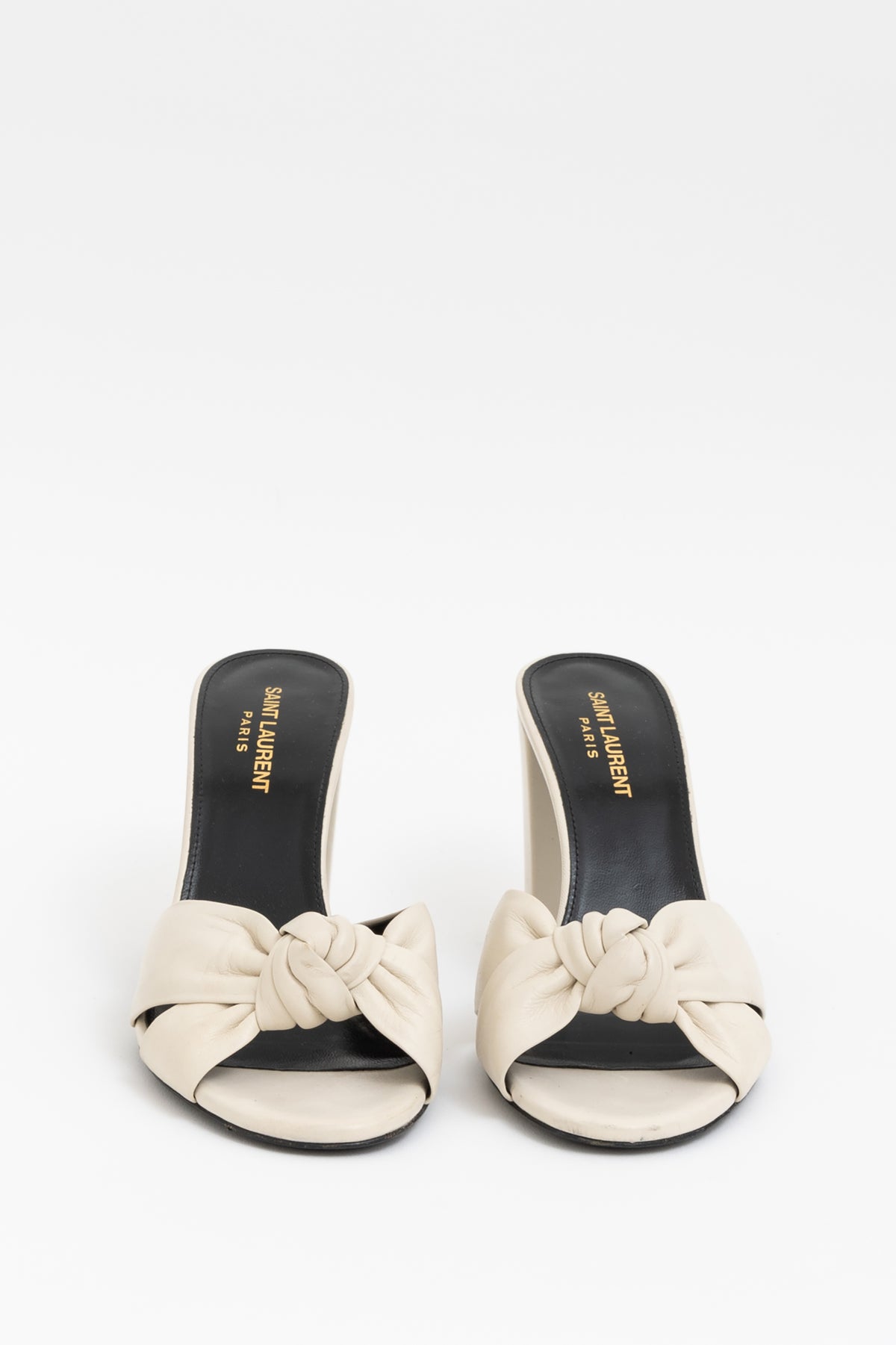 Bianca Knotted Leather Mules