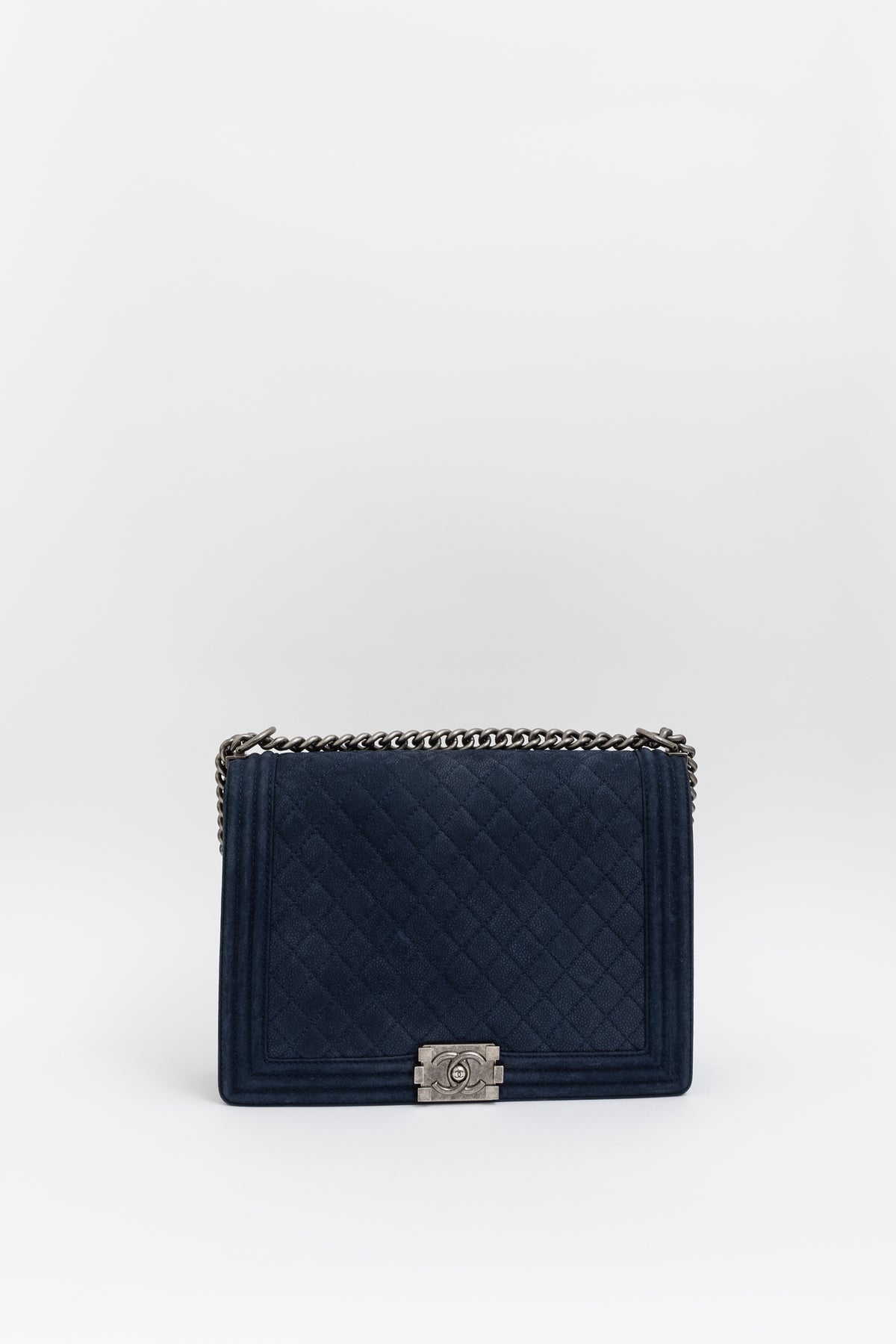 Suede Caviar Large Boy Bag
