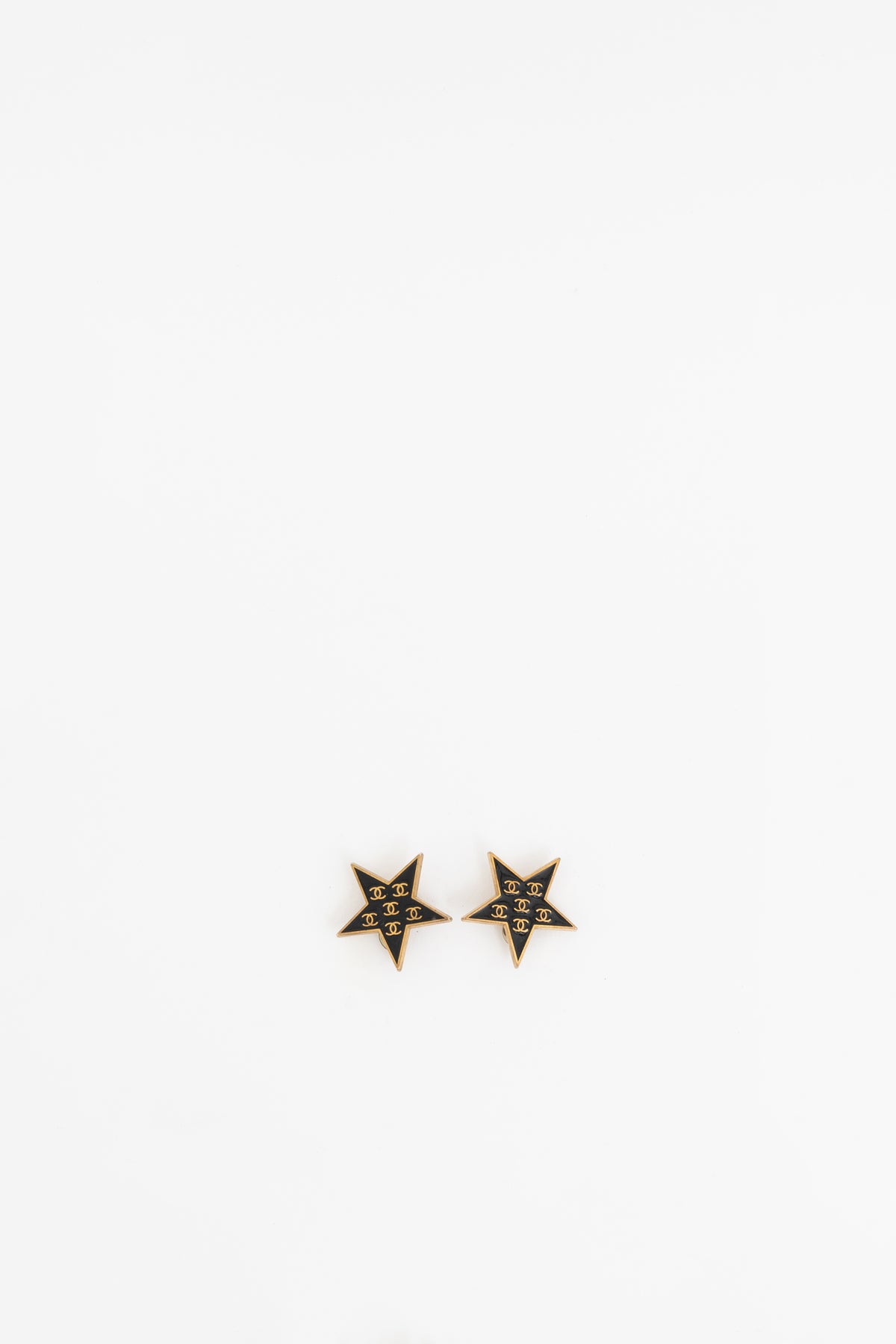 CC Star Clip On Earrings