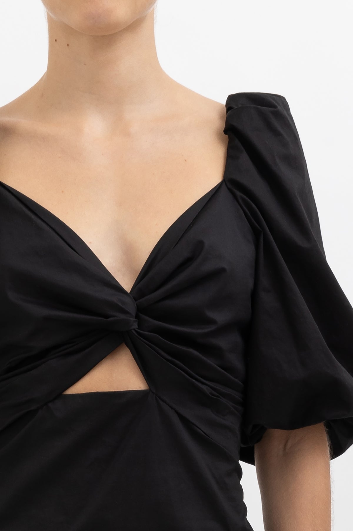 Simple Pleasures Cut-Out Mini Dress