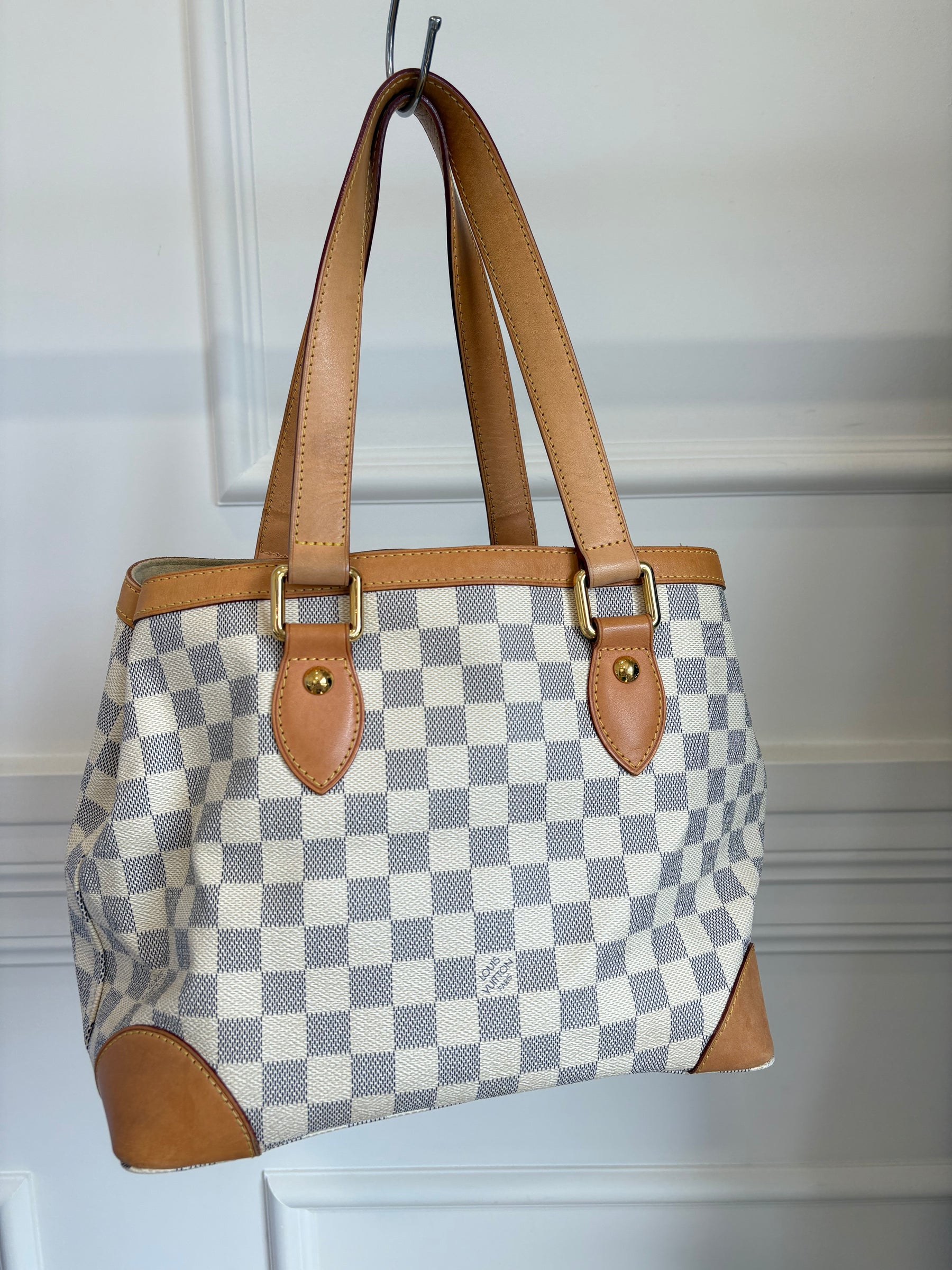 Louis Vuitton Canvas Damier Azur Hampstead PM Tote