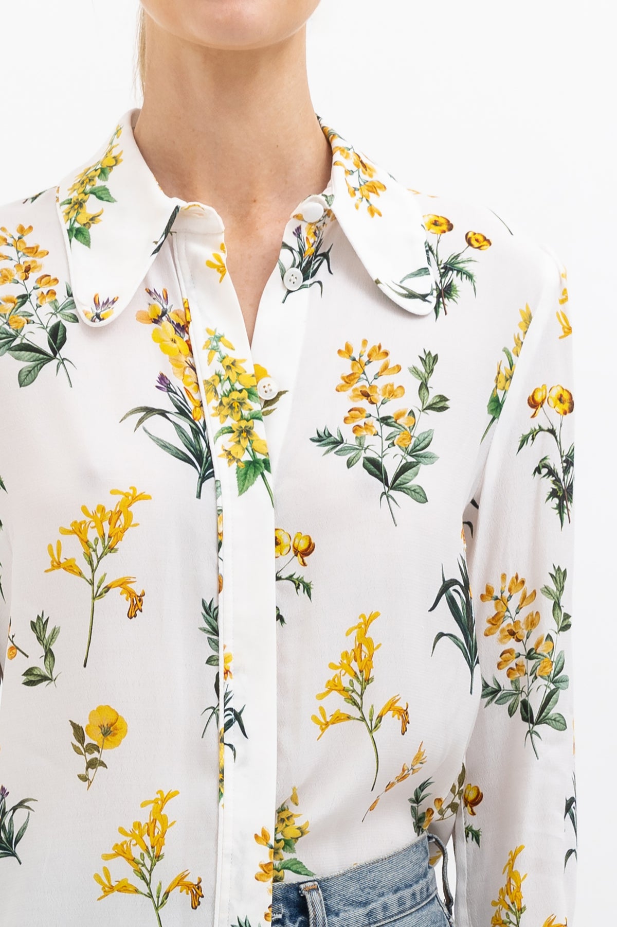Floral Buttoned Blouse