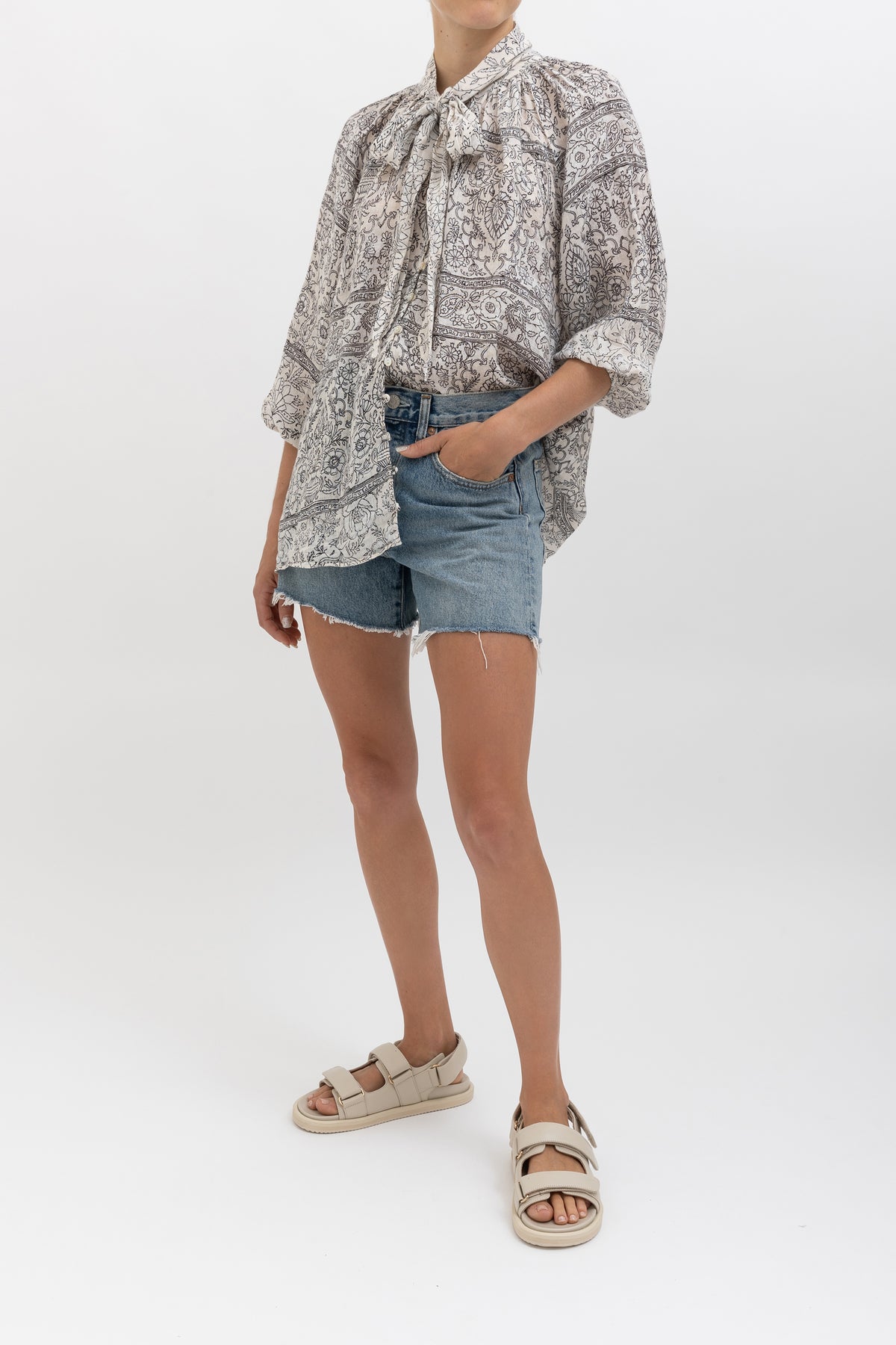 Caravan Bow Smock Top