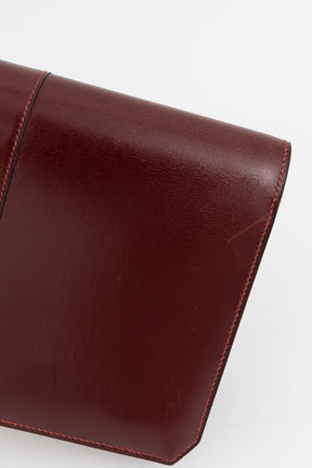 Rouge H Box Leather Clutch