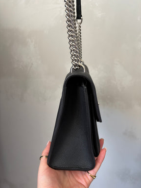 Louis Vuitton Black Leather Lock Me Shoulder Bag