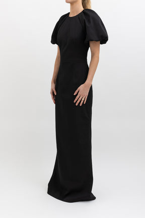 Winslow Puff Sleeve Open Back Gown