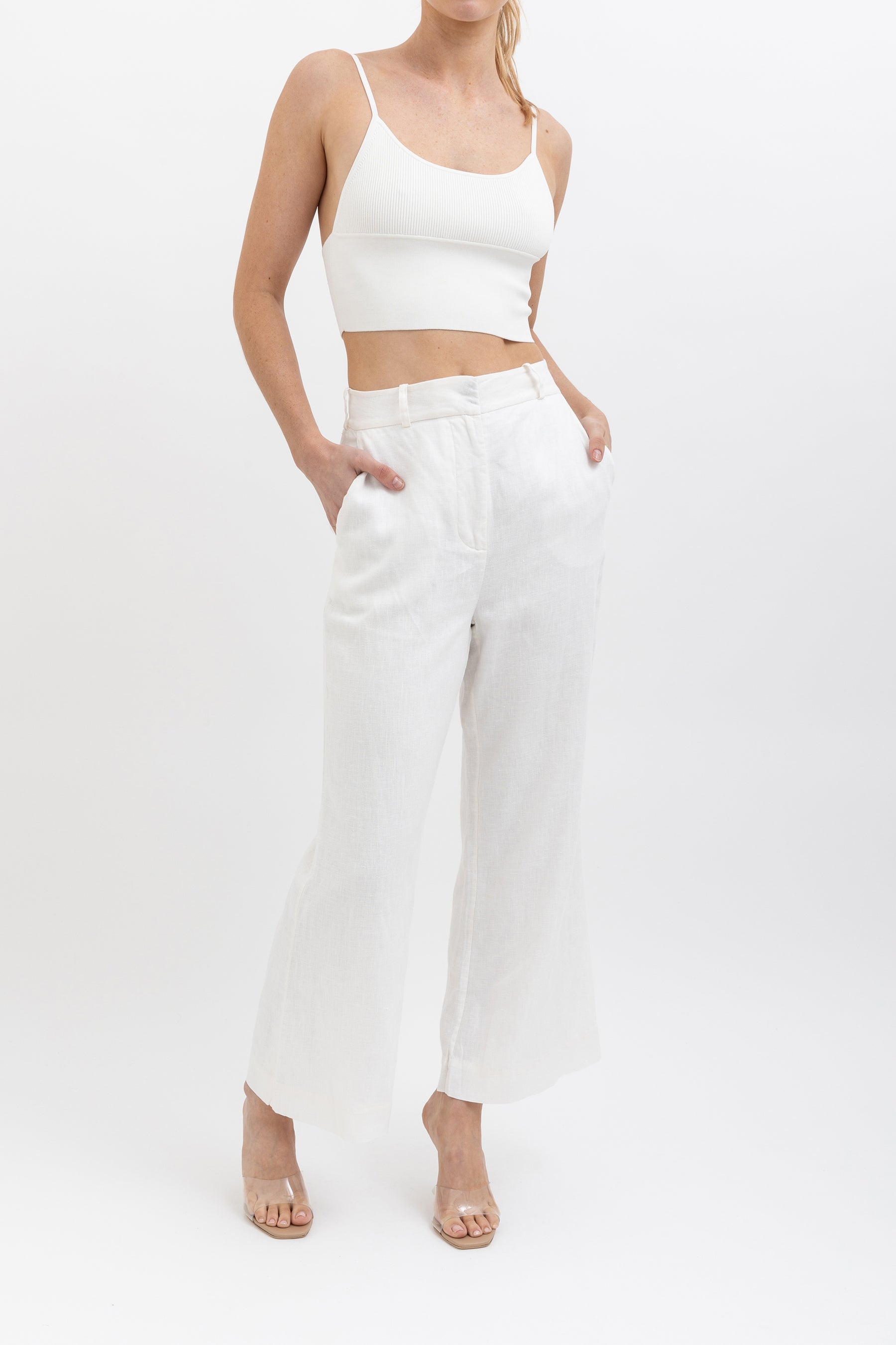 Linen Cropped Pant