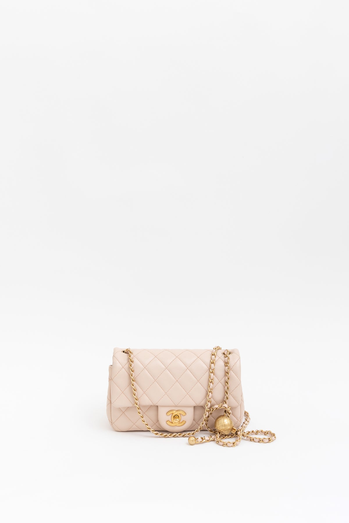 Pearl Crush Mini Flap Bag