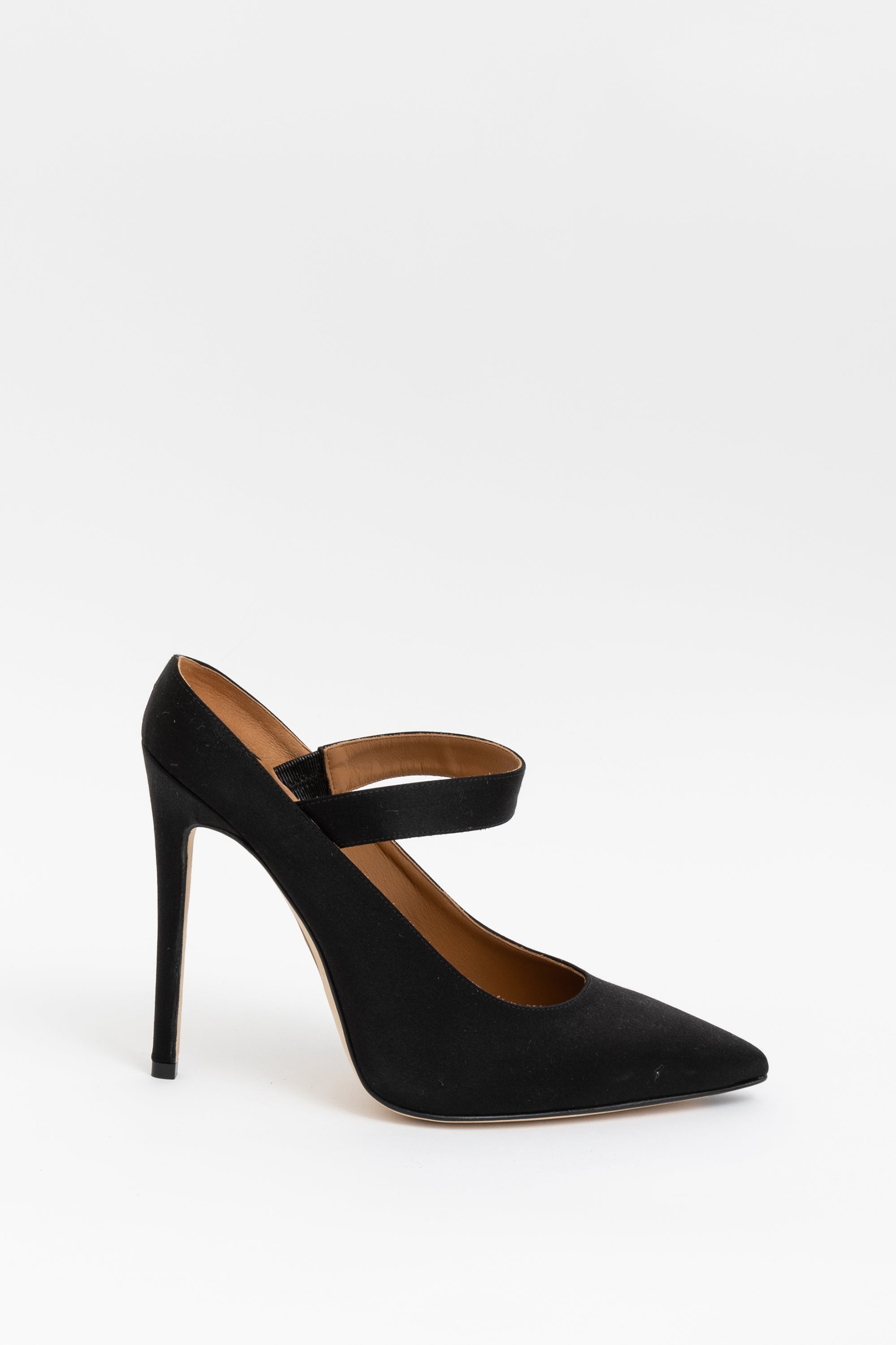 Satin Pointed Mule