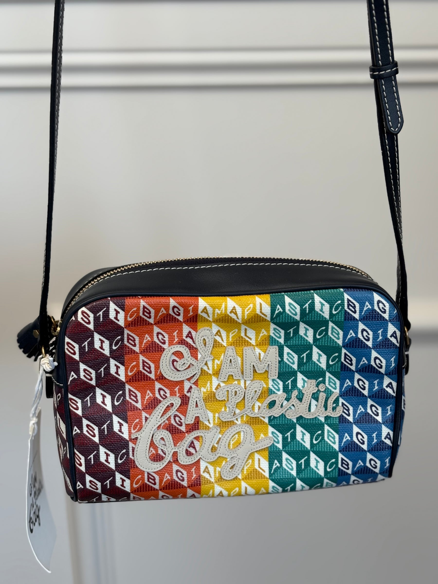 Anya Hindmarch Multi colour "I Am A Plastic Bag" Camera Bag