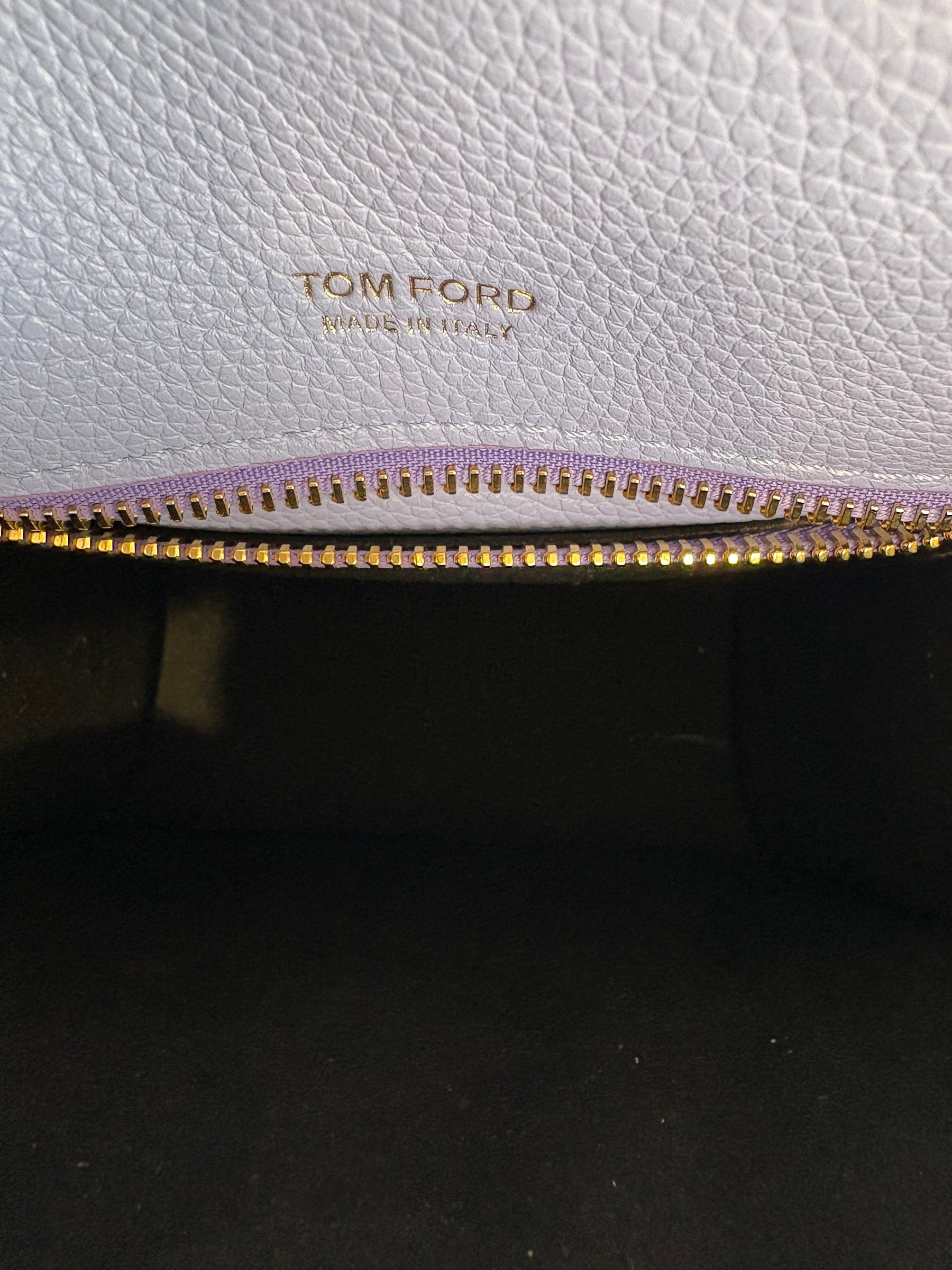 Tom Ford Lilac Leather T Bag