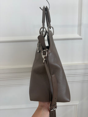 Dior Taupe Leather Grandville Tote