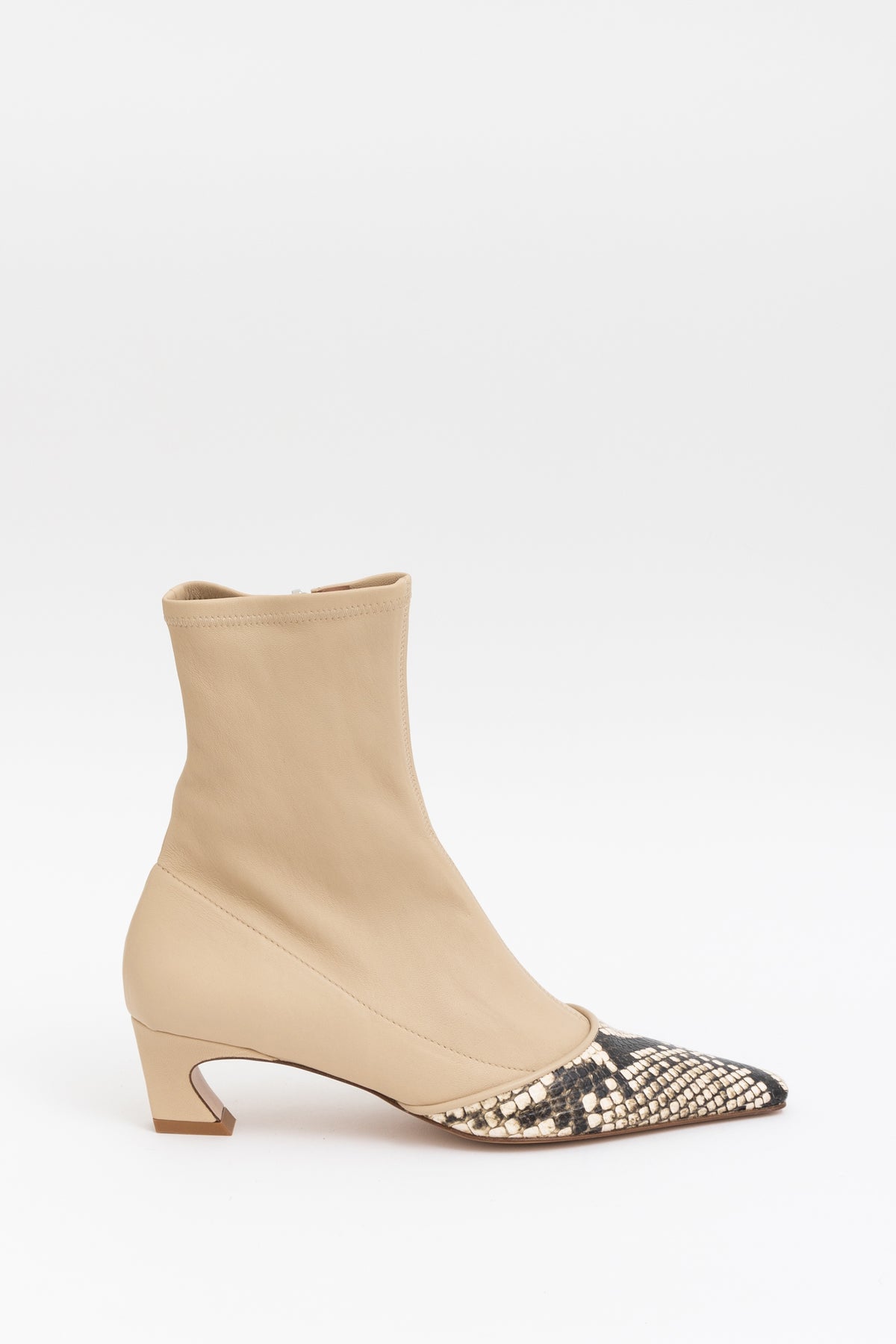 Bano Snake-Effect Leather Boot