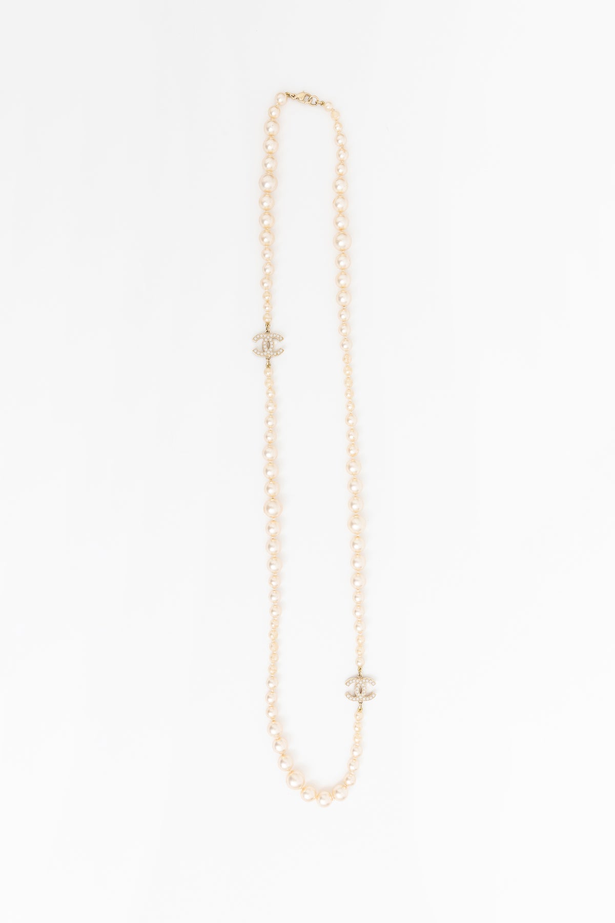 Pearl Logo Necklace