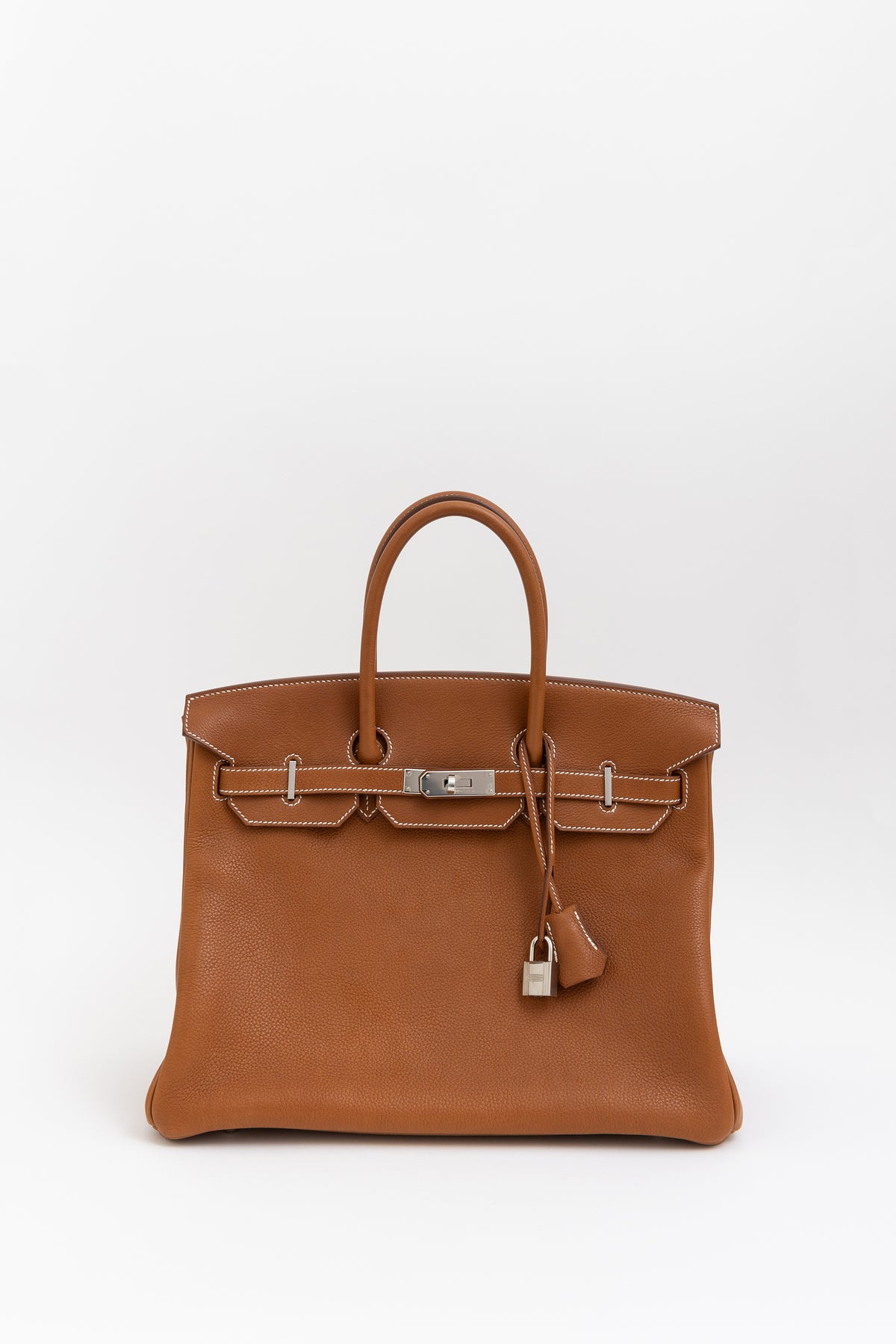 Gold Barenia Faubourg Birkin 35 Bag