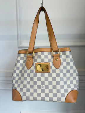 Louis Vuitton Canvas Damier Azur Hampstead PM Tote