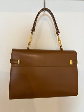 Saint Laurent Tan Leather Manhattan Top Handle Bag