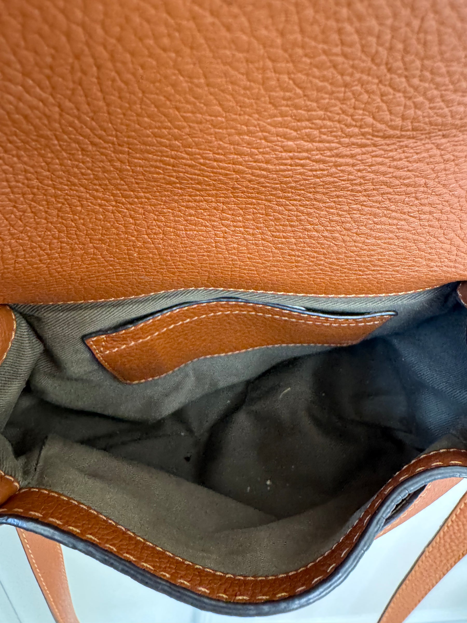Chloé Tan Grained Leather Marcie Bag