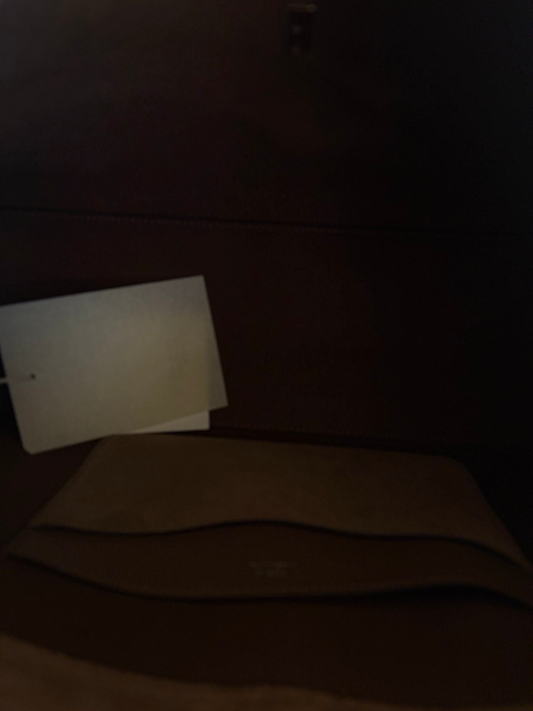 Totême T Lock Suede Top Handle Bag in Tobacco