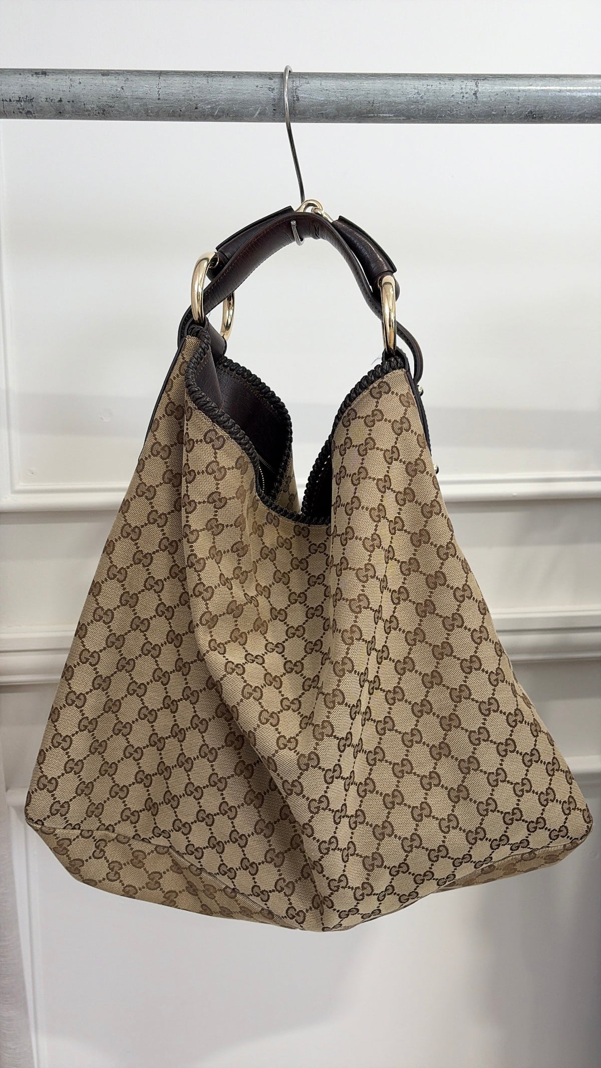Gucci Monogram Hobo Bag