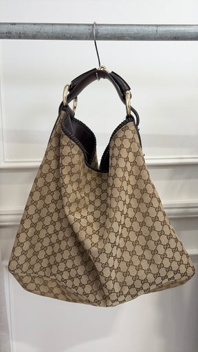 Gucci Monogram Hobo Bag