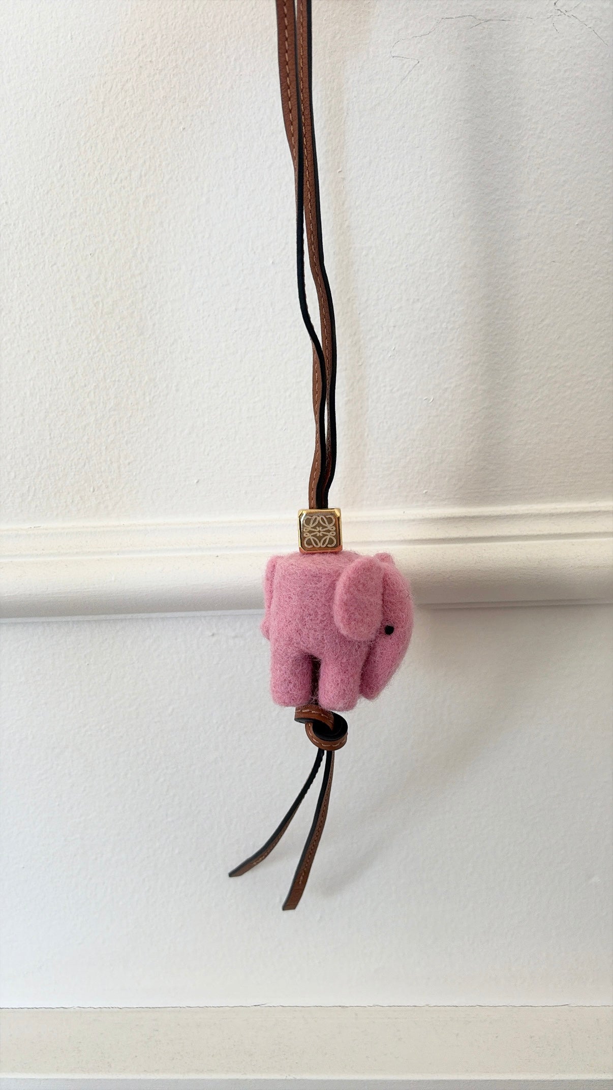 Loewe Pink Elephant Bag Charm