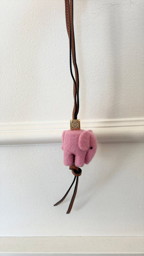Loewe Pink Elephant Bag Charm