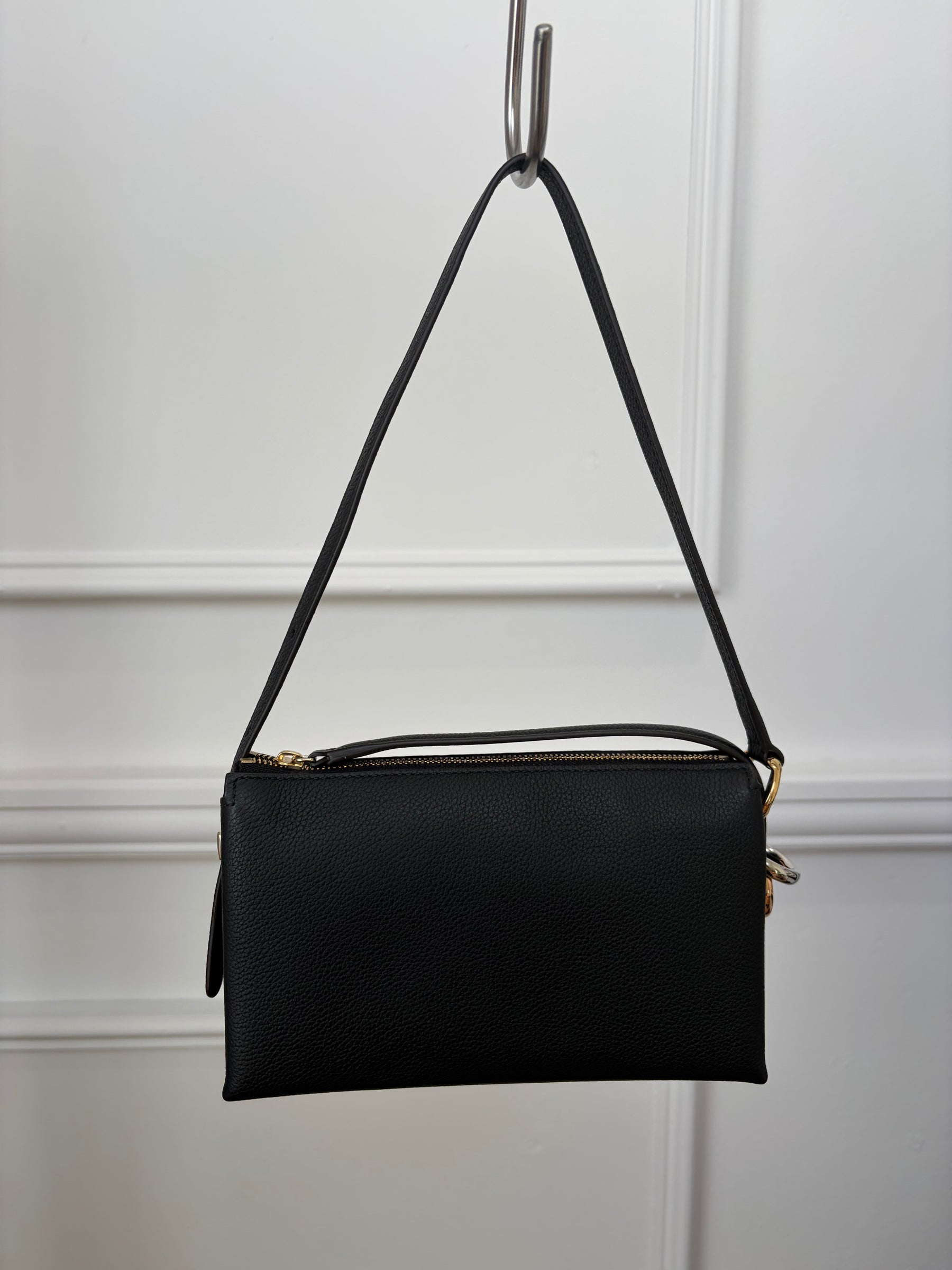 Cartier Black Leather Mini Trinity Bag