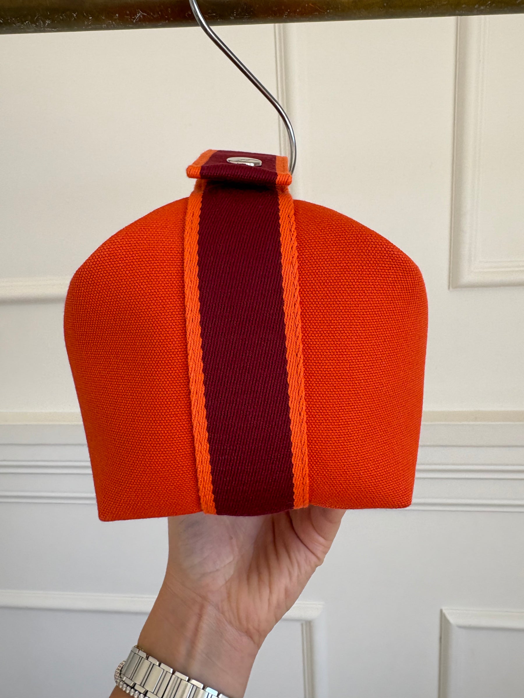 Hermès Orange Feu Small Bride-a-Brac Case