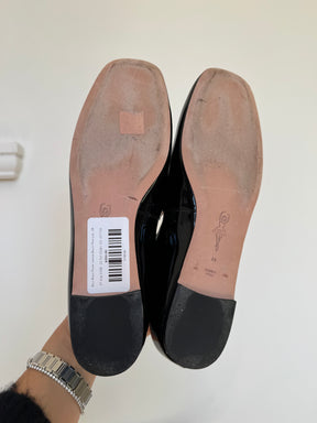 Bally Black Patent Leather Ballet Mary Jane, 38