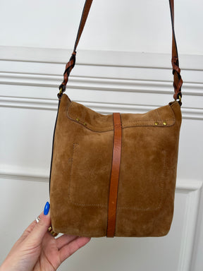 Jerome Dreyfuss Camel Suede Tony Crossbody Bag