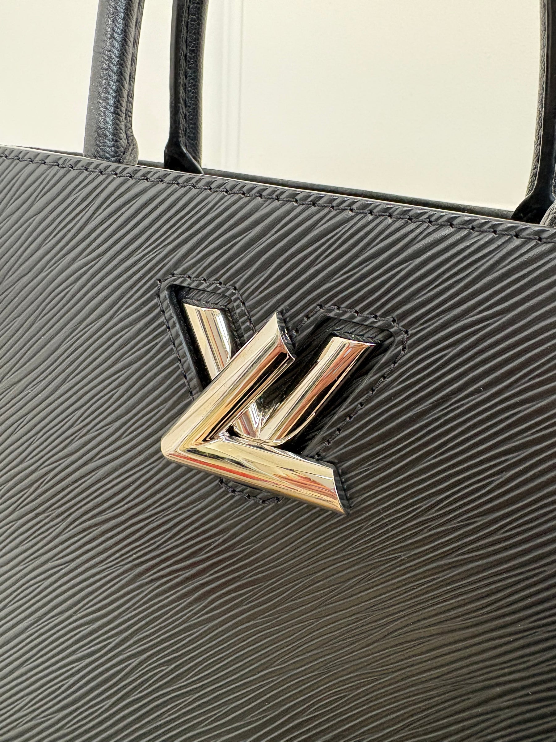 Louis Vuitton Black Epi Leather Twist Tote