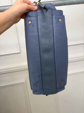 Chloé Steel Blue Leather Tote