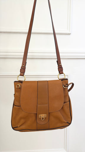 Chloé Tan Leather Lexa Medium Shoulder Bag